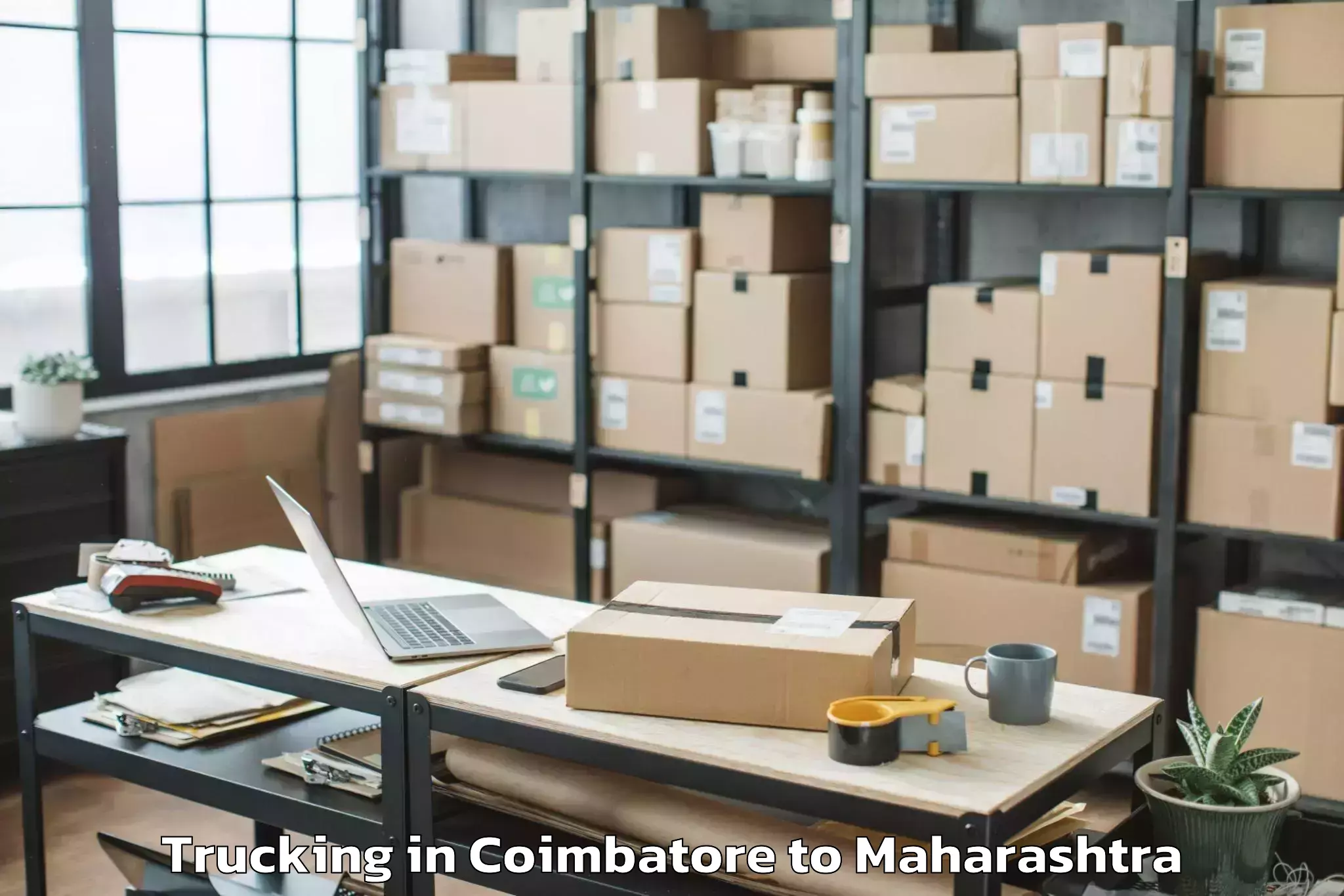 Hassle-Free Coimbatore to Bhiwapur Trucking